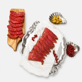 Тунец, кусок, холодного копчения, сыромороженый