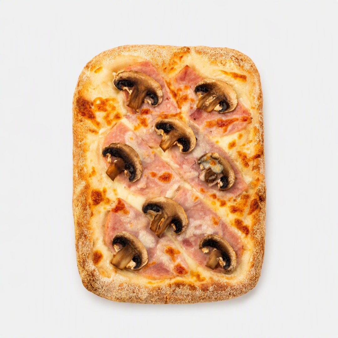 Пицца Римская с ветчиной и грибами