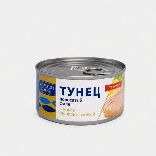 Тунец полосатый филе в масле